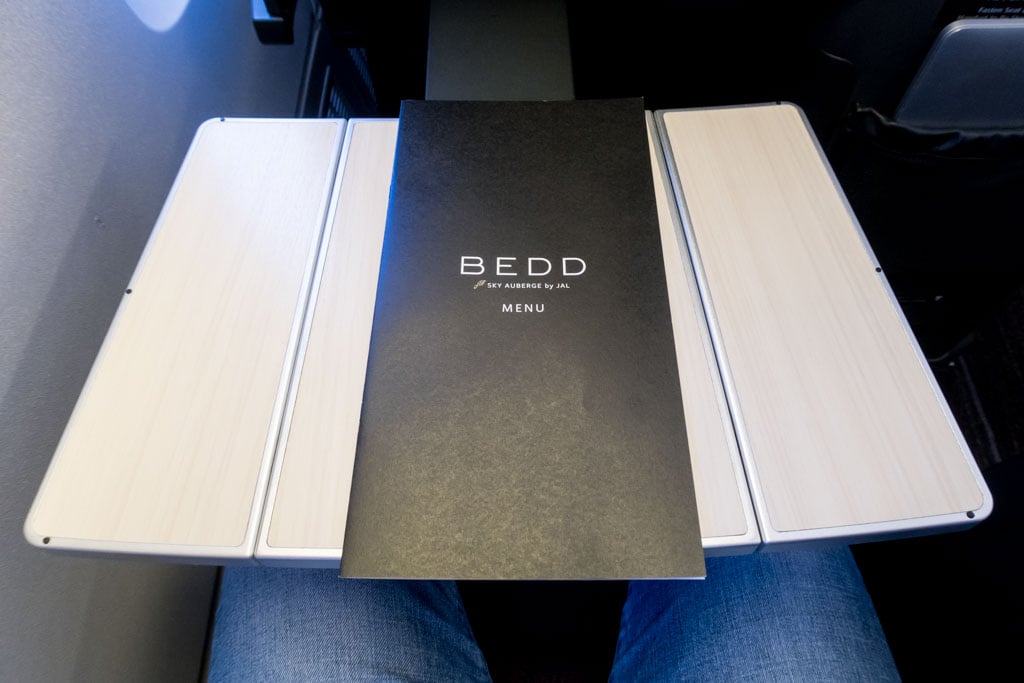 JAL Business Class Meal Menu