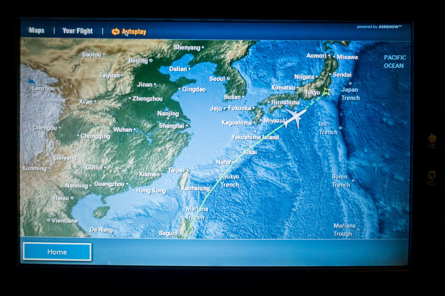 JAL In-Flight Map