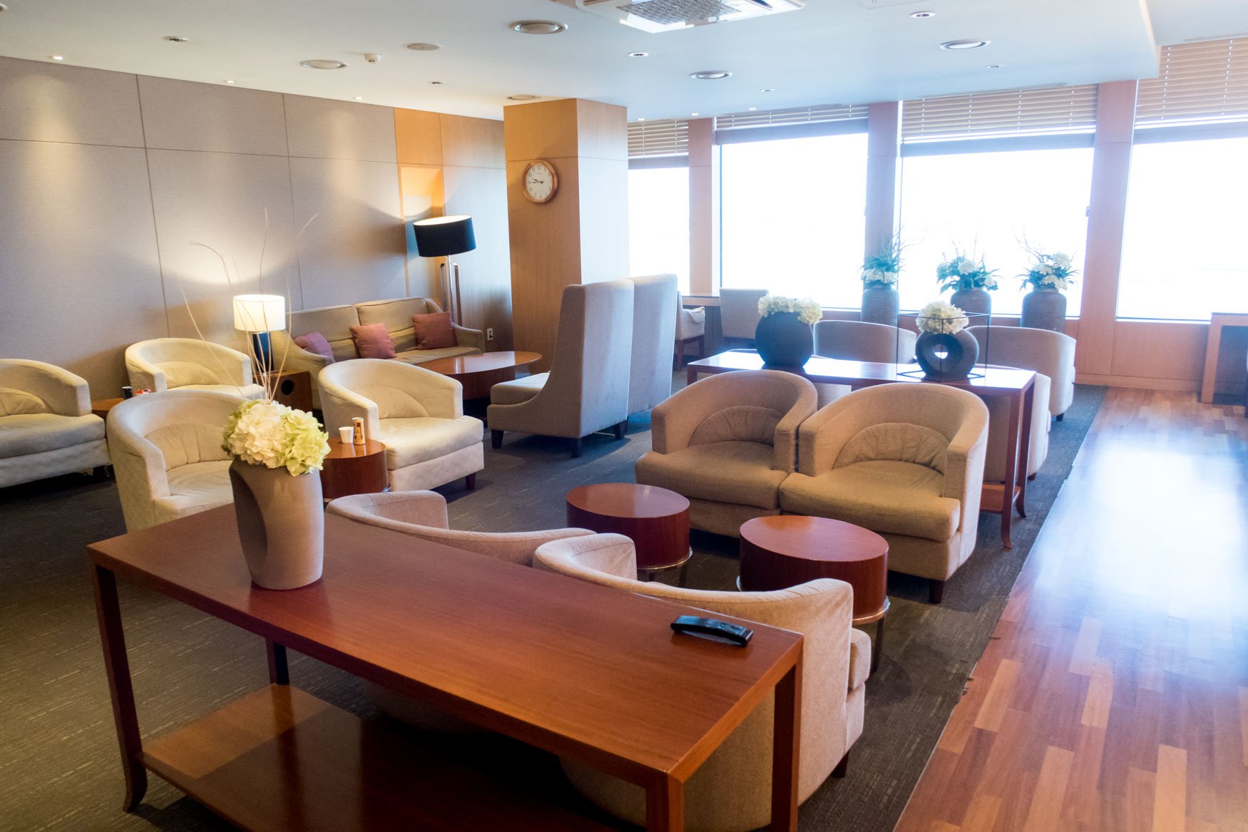 Seating in Asiana Lounge at Jeju Airport