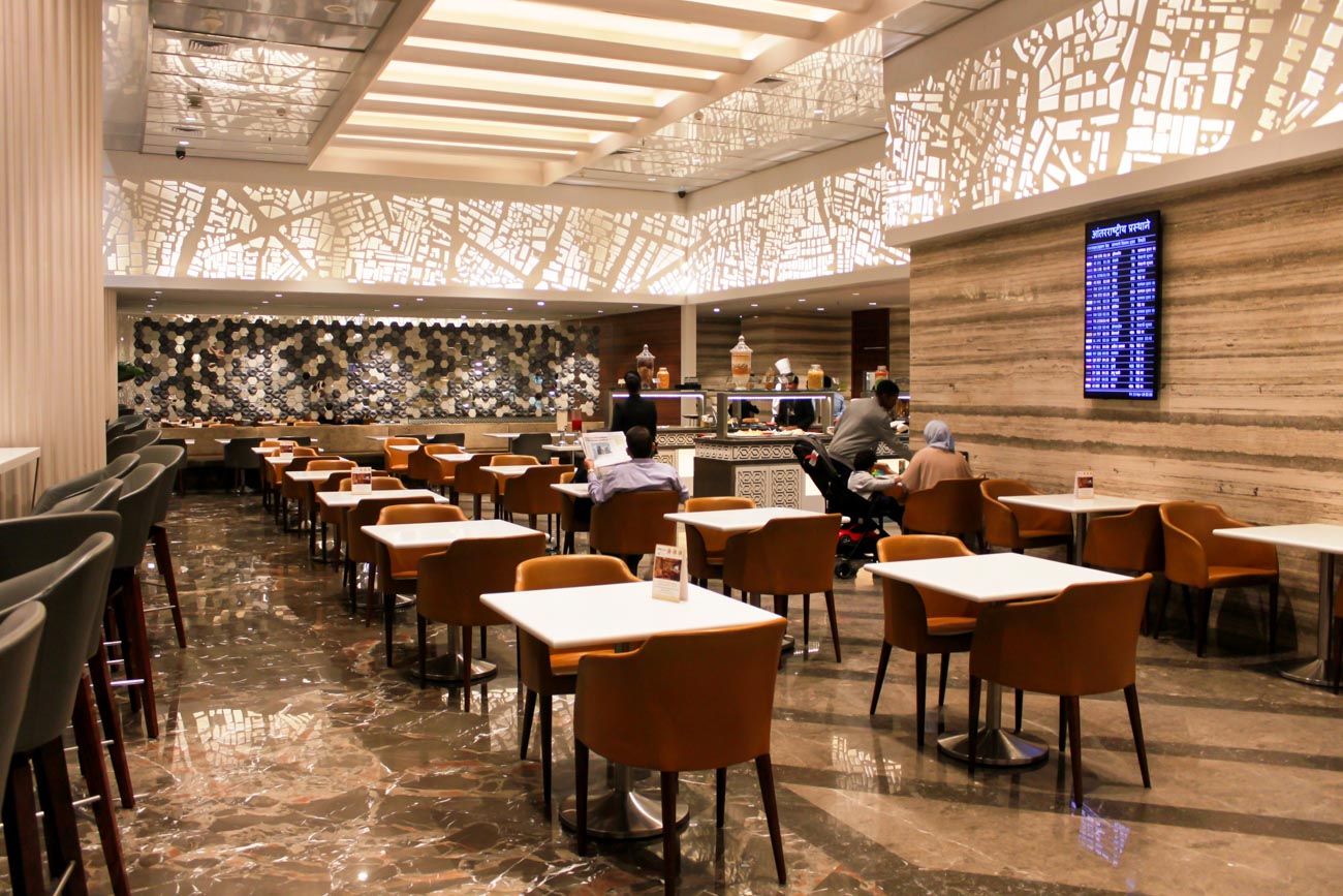 GVK Lounge Mumbai East Wing Dining Area