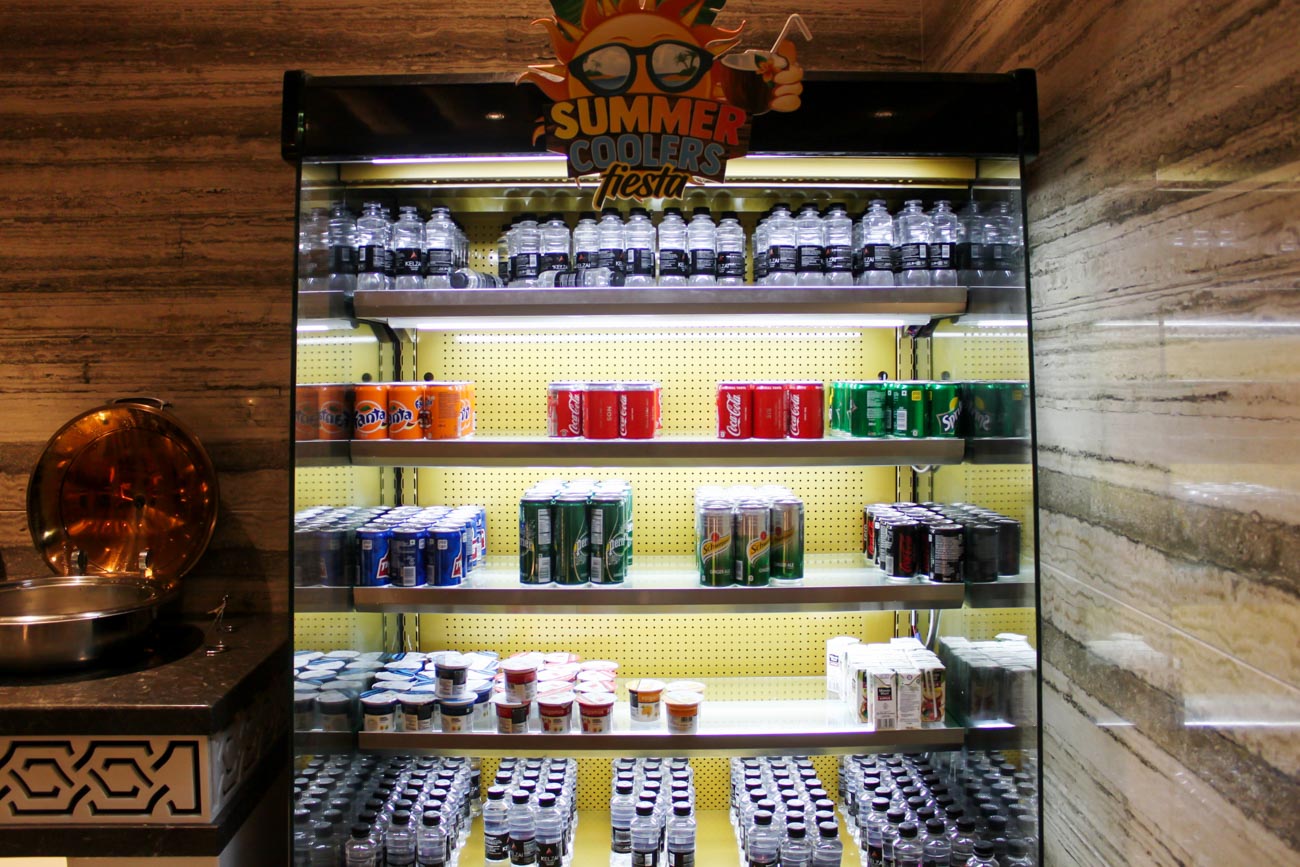 GVK Lounge Mumbai East Wing Soft Drinks
