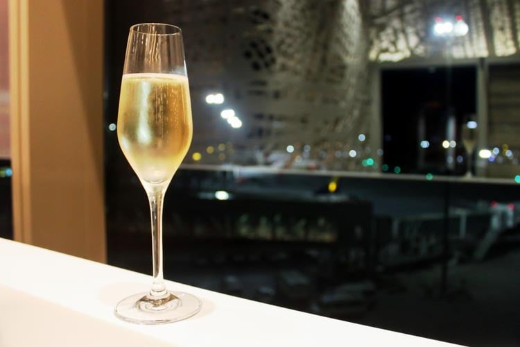 GVK Lounge Mumbai East Wing Sparkling Wine