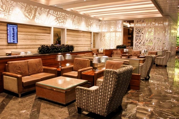 Sofas in the GVK Lounge