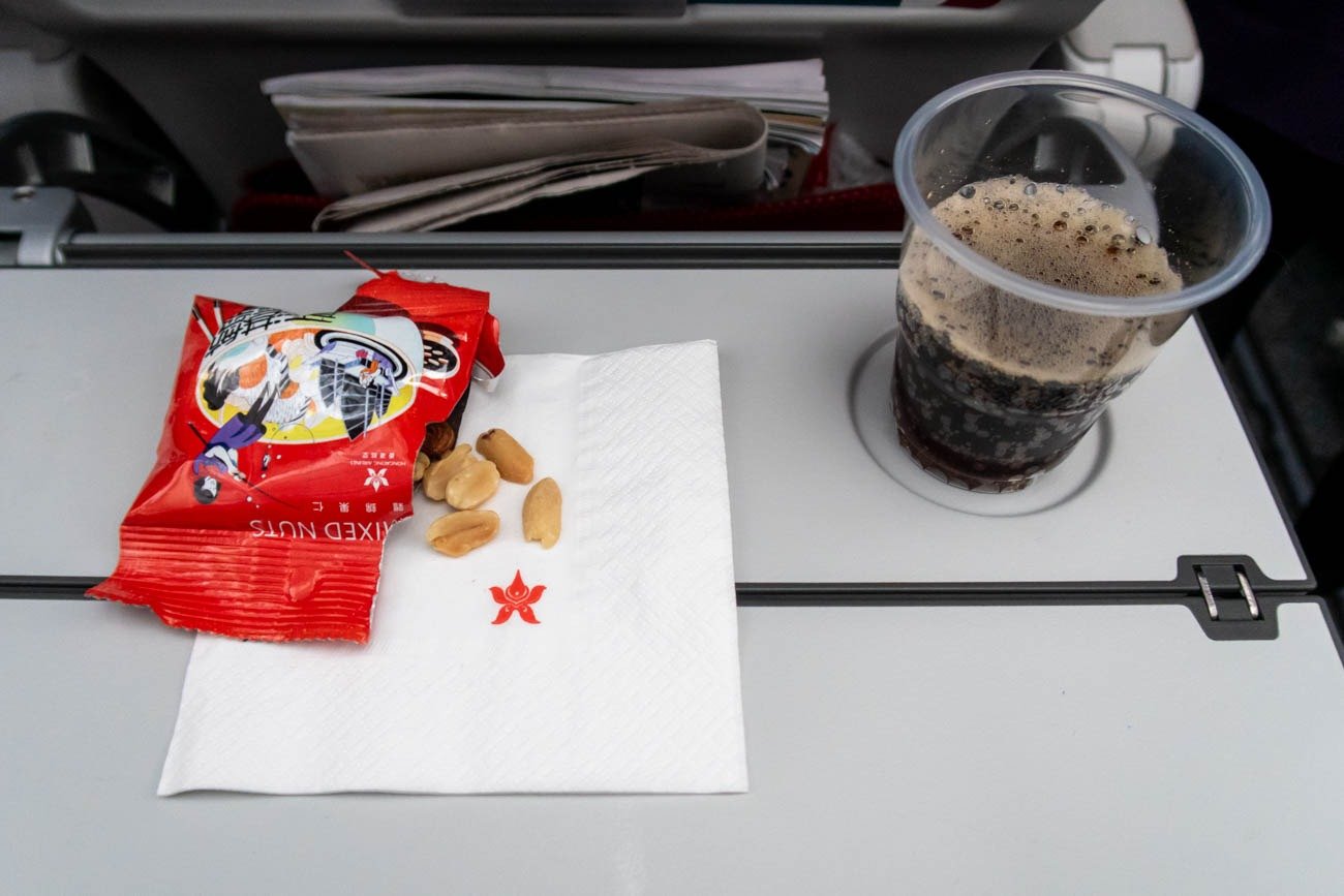 Hong Kong Airlines Economy Class Snack and Drink