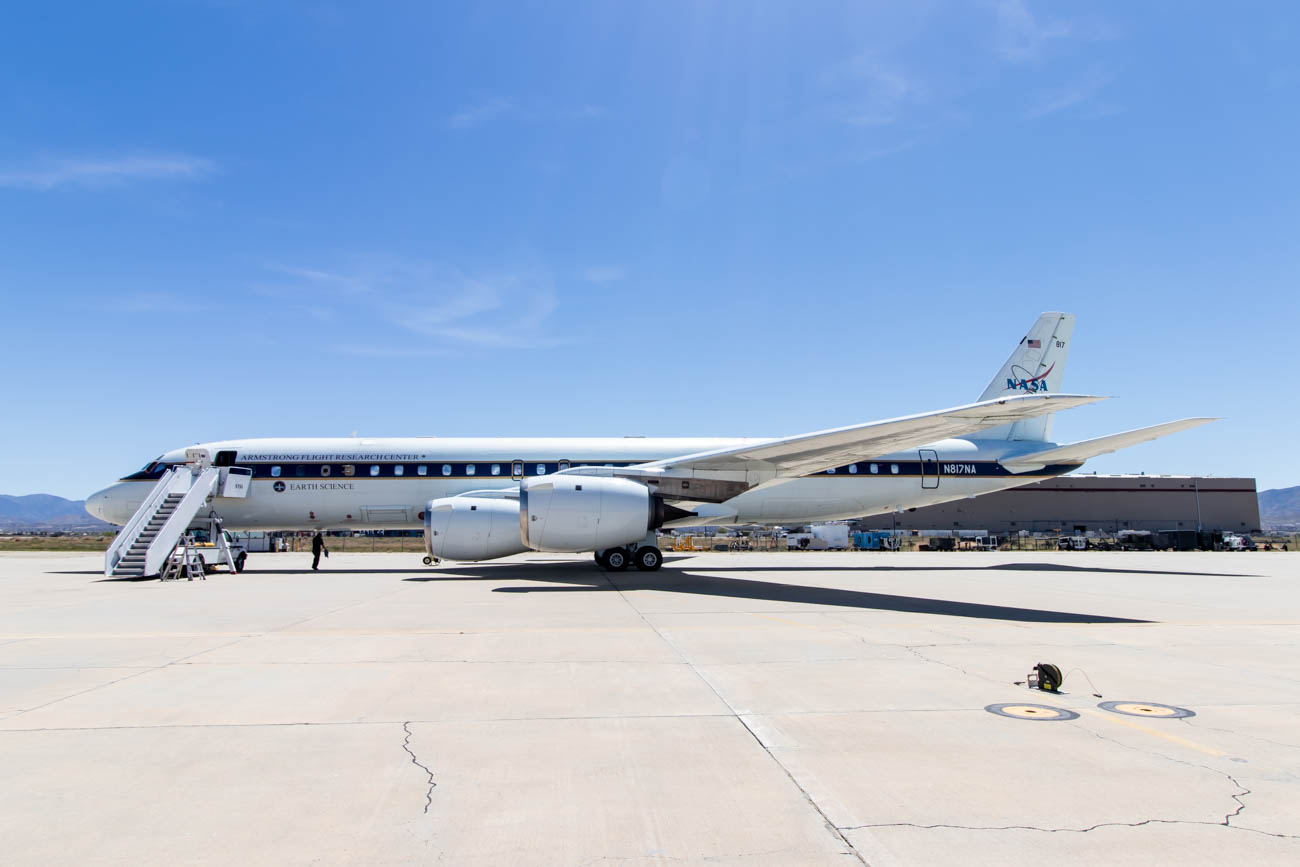 NASA DC-8 (N817NA) at Palmdale Airport NASA DC-8 (N817NA) at Palmdale Airport